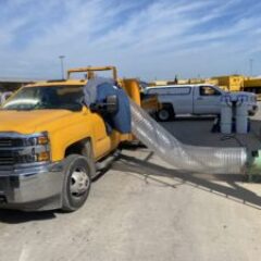 A truck involved in bedbug treatment