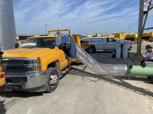 A truck involved in bedbug treatment